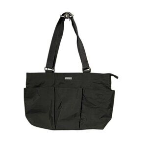 Baggallini Gray Nylon Tote Bag 17x11x4.5 Travel Utility